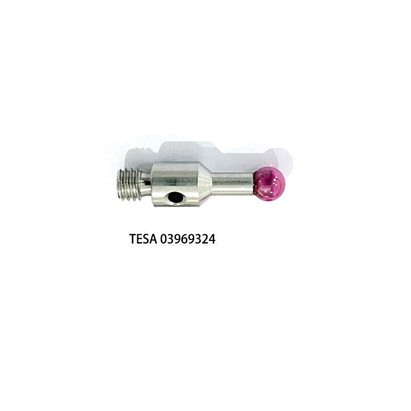 2Pcs Touch Probe Ruby Ball 6mmStylus TESA/Hexagon ROMER CMM M3 Thread L 10mm