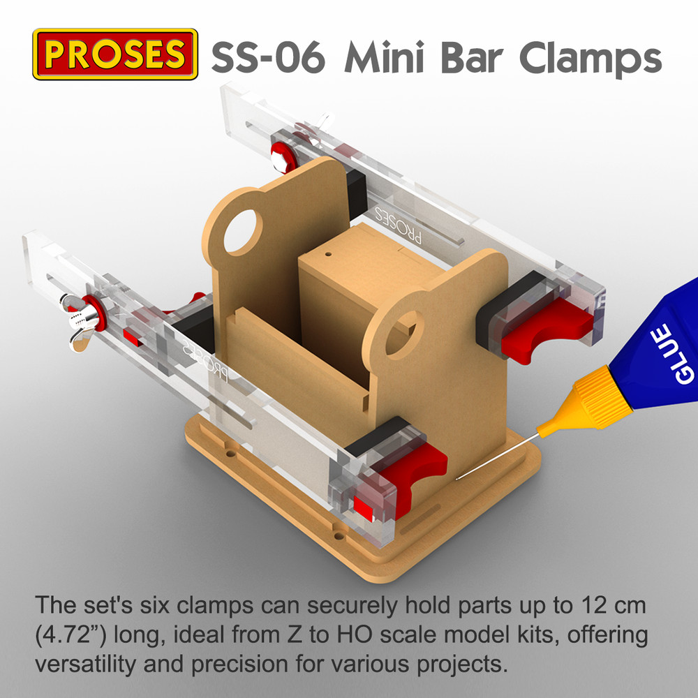 Mini Bar Clamps from Proses: Precision and Safety for Delicate Modeling Projects