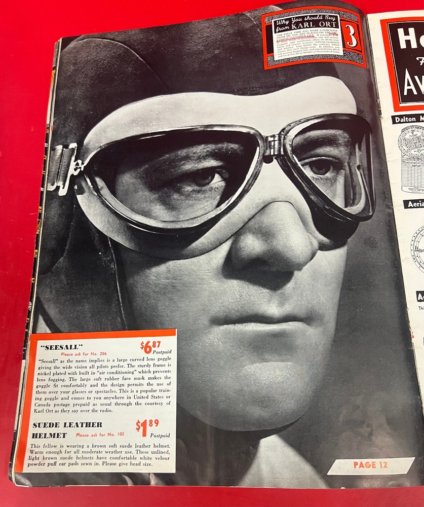 1939 KARL ORT AVIATION CATALOG – ORIGINAL PRE-WAR REFERENCE