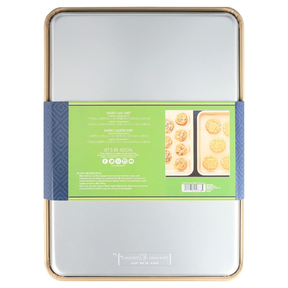Nordic Ware Nonstick Naturals 2pk Baking Sheets
