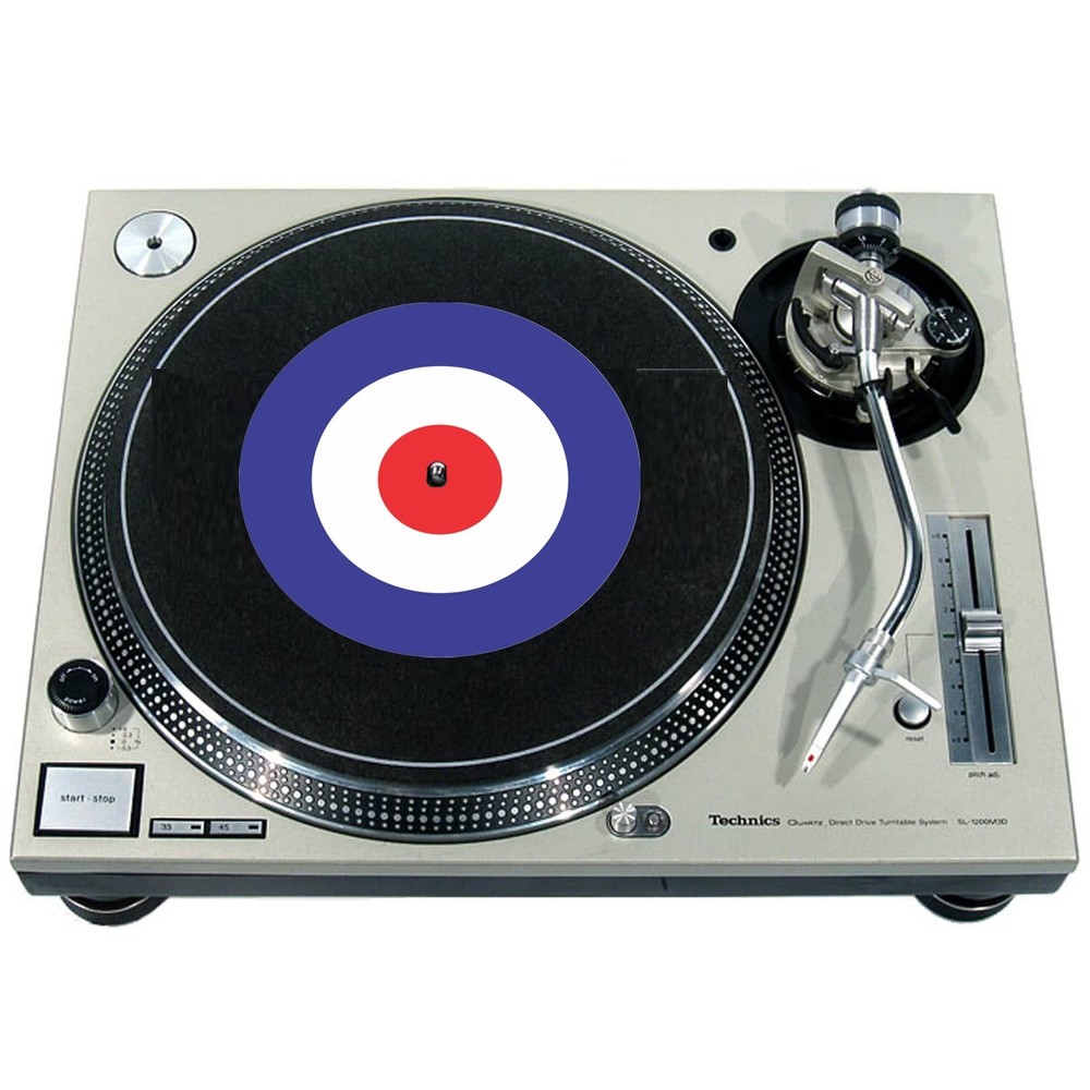 Slipmat for Technics or Single 7" 45 Turntable Record Player RAF MOD TARGET new