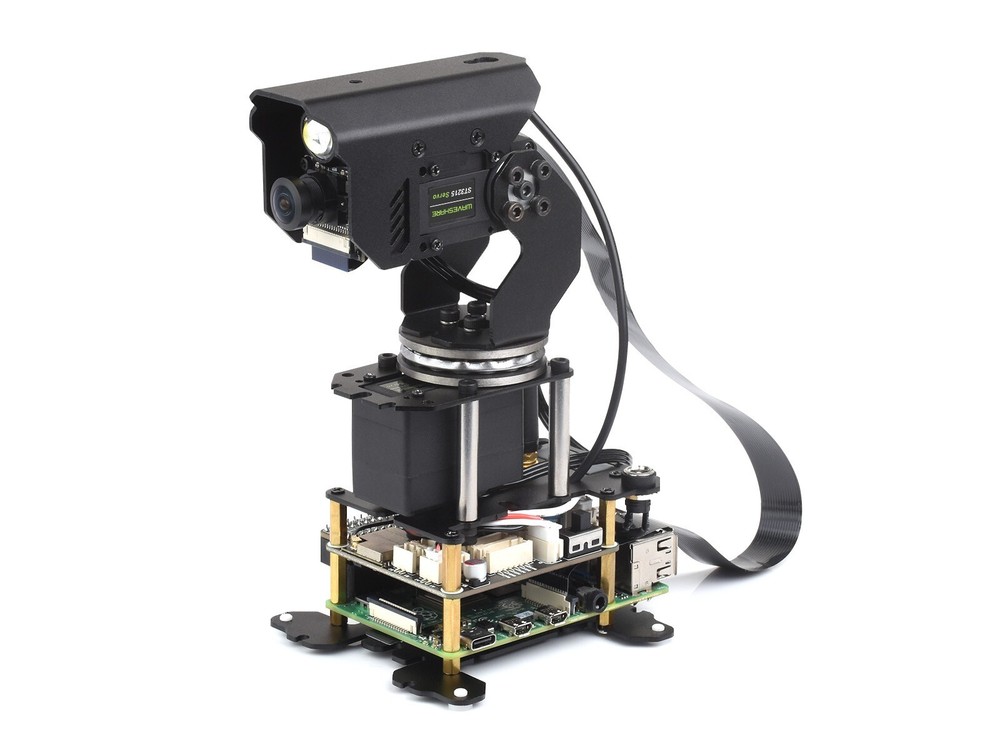 Waveshare 360° Omnidirectional High-Torque 2-Axis Expandable Pan-Tilt Camera