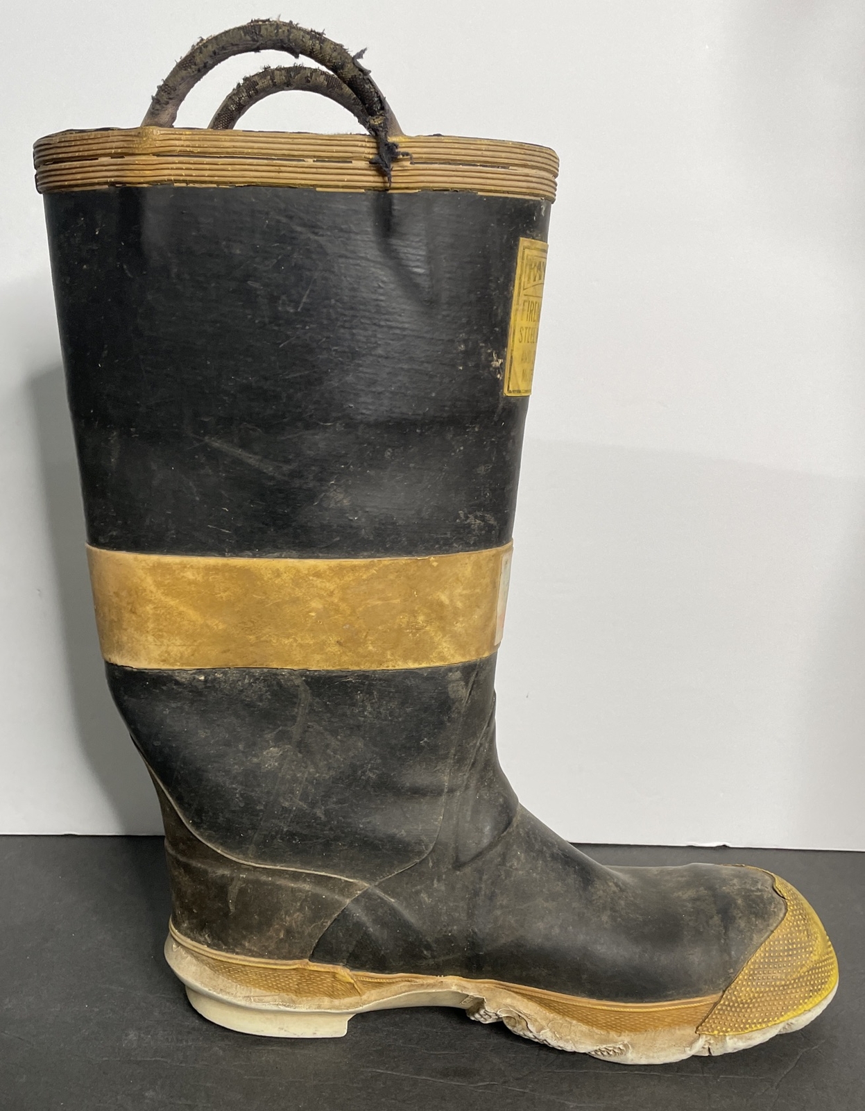 Vintage Ranger Rubber Co Firemaster Steel Toe Insulated Boots Size 10.5 USA Made