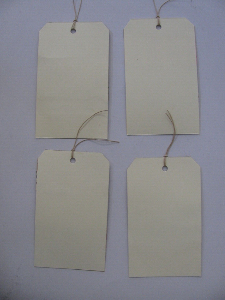 4 Handmade Tags Scrapbook Junk Journal Ephemera A