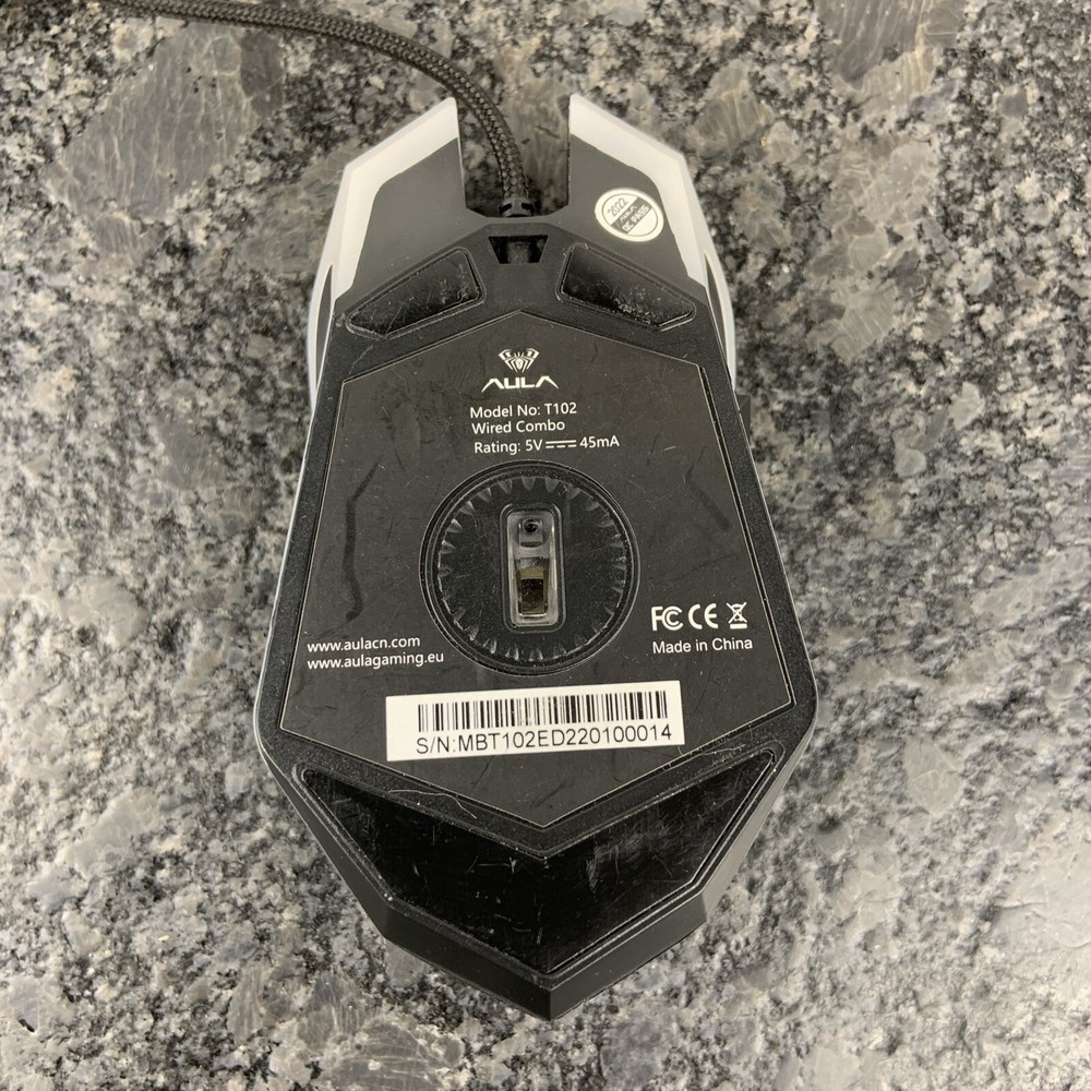 AULA T102 Gaming Mouse RGB Backlit USB Wired MINT WORKS