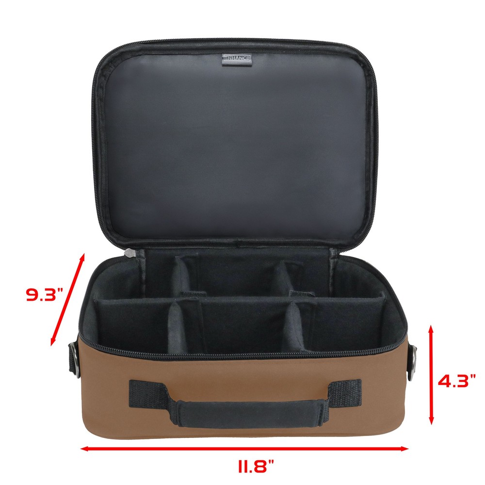ENHANCE Designer Edition Compact MTG Bag with Customizable Interior (Tan)