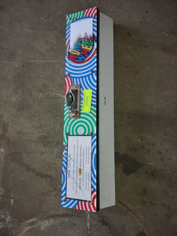 wonderwheel arcade redemption control panel #228