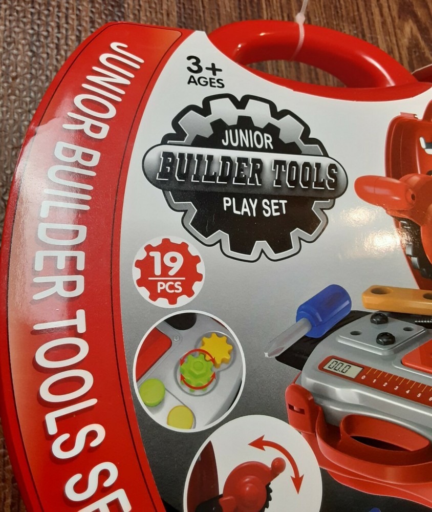 Tools Junior Builder Tool Set 19pcs The Suitcase Playset Toys