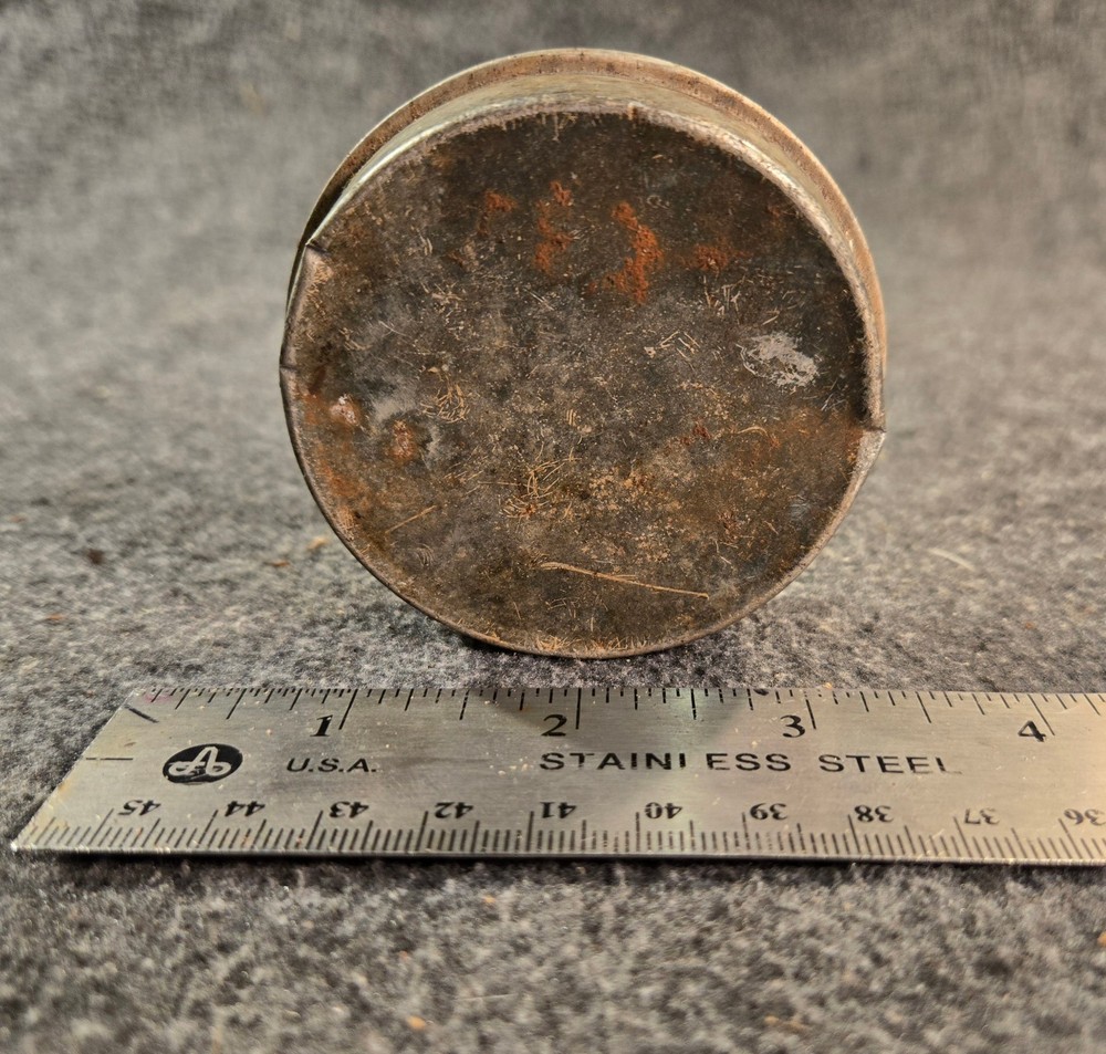 WWII Zinc Oxide Sunscreen Container. USMC from Pacific island battlefield