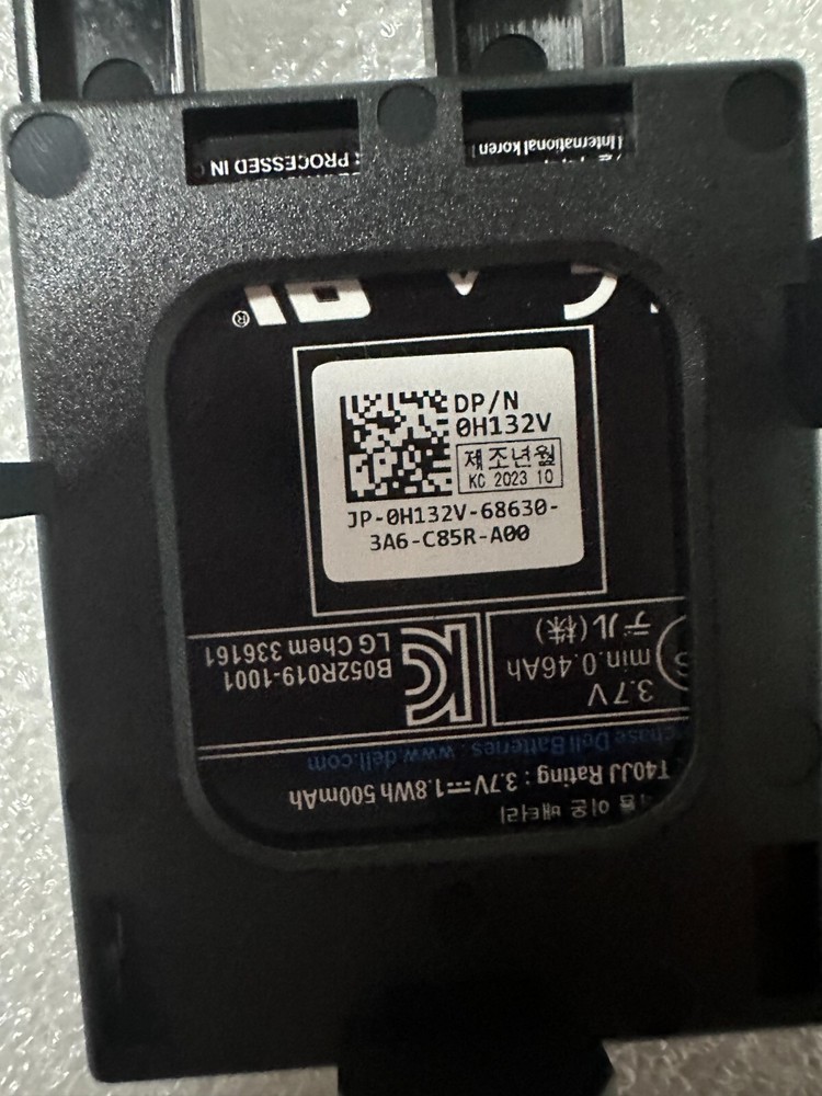 Genuine Dell H132V 0H132V Battery for PERC RAID Controller