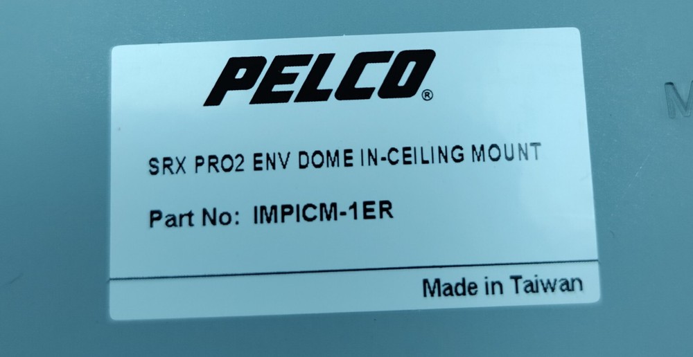 PELCO SRX Pro2 Dome in Ceiling Mount