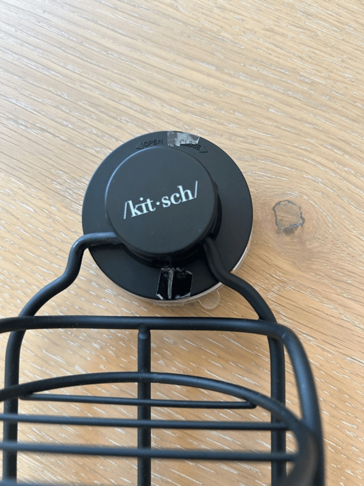 Kitsch Self-Draining Shower Caddy, Black, NWT