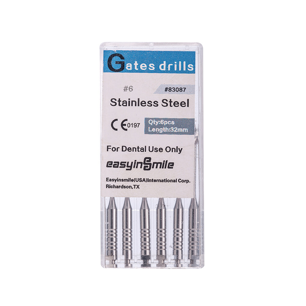 Dental Endo Pesso Reamers Gates Glidden Drills Spiral Burs Root Canal Drill #1-6