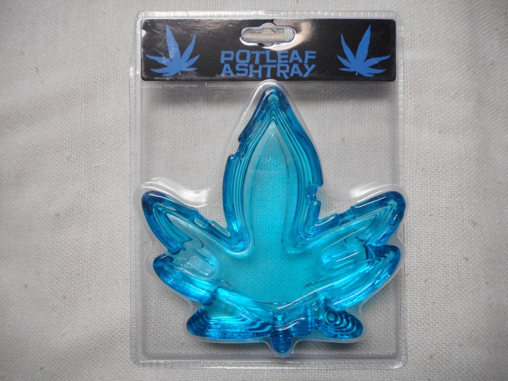 NEW BLUE Potleaf Ashtray from Kheper Games
