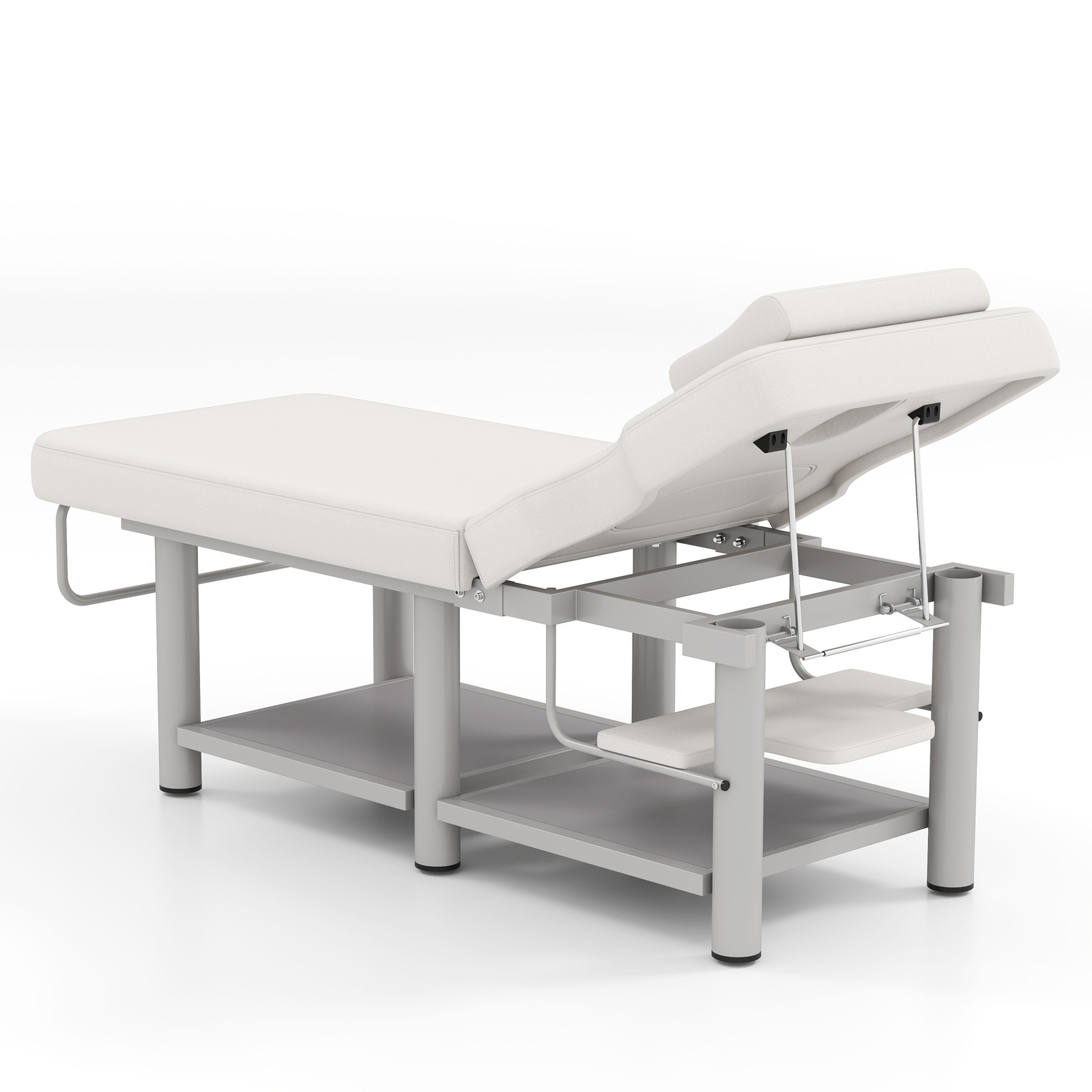 Pro Massage Treatment Table Facial Bed Adjust Backrest Open-Chest Salon Beauty