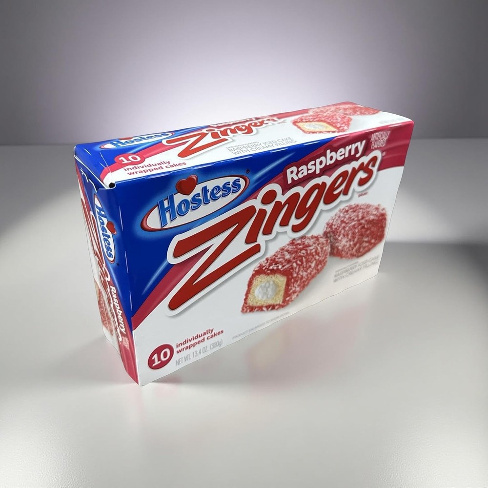 Hostess Raspberry Zinger Multi-Pack 10 Pack Box, 13.4 Ounce, 6 Per Case (60 Tota