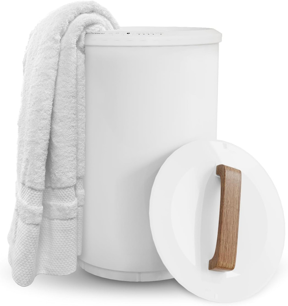 Extra Large Towel Warmer Bucket Fast Heating ETL Safe 4 Timer Settings