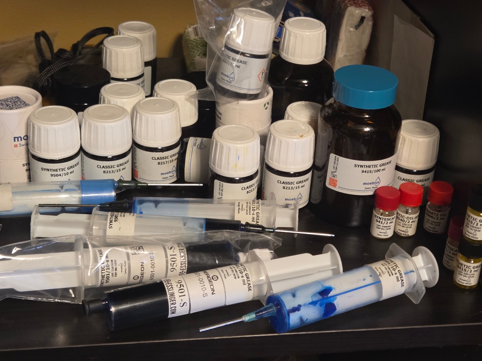 Moebius clock watch oil D5, 9010b, 9415, 9501, 9504, 9104, 9010 9102 Small 0.2ml