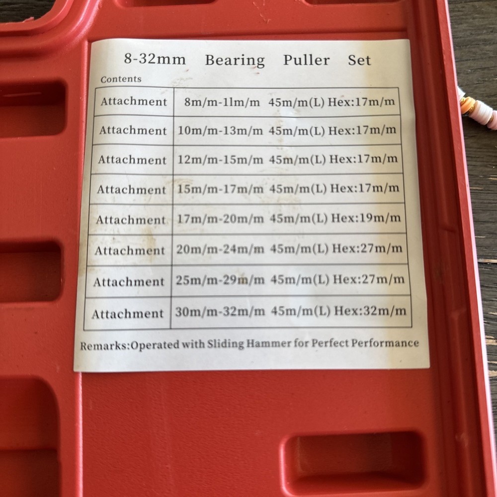 Wheel Hub Perrin Bearing Slide Hammer Pulling Code Puller Extractor Tool