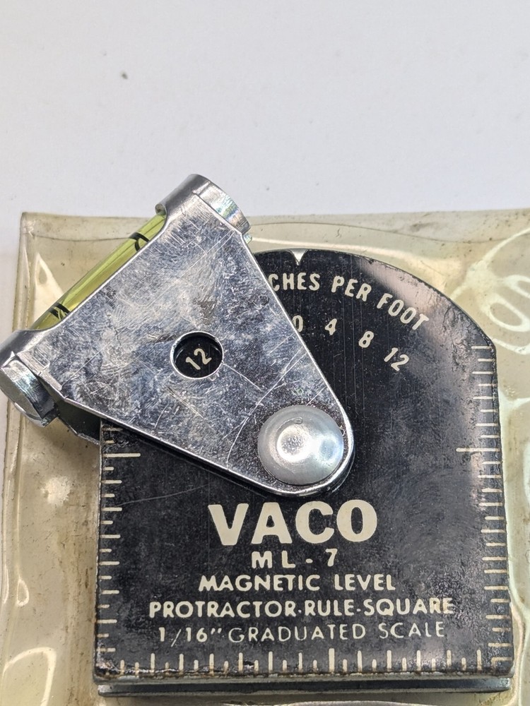 VACO ML-7 Magnetic-PROTRACTOR-RULE-SQUARE