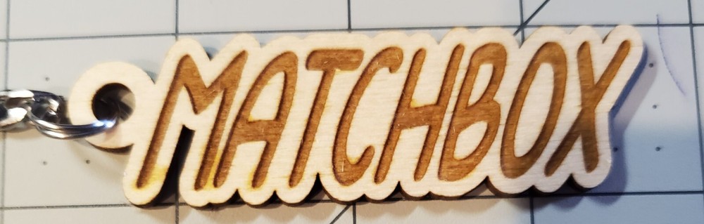 MATCHBOX KEYCHAIN WITH HARDWARE - HANDMADE