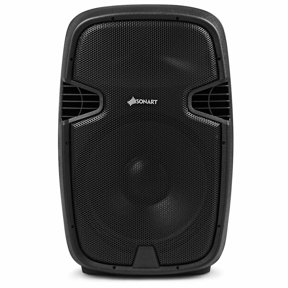 Portable Dual 15" 2-way 2000 W Powered Speakers w/ Controller