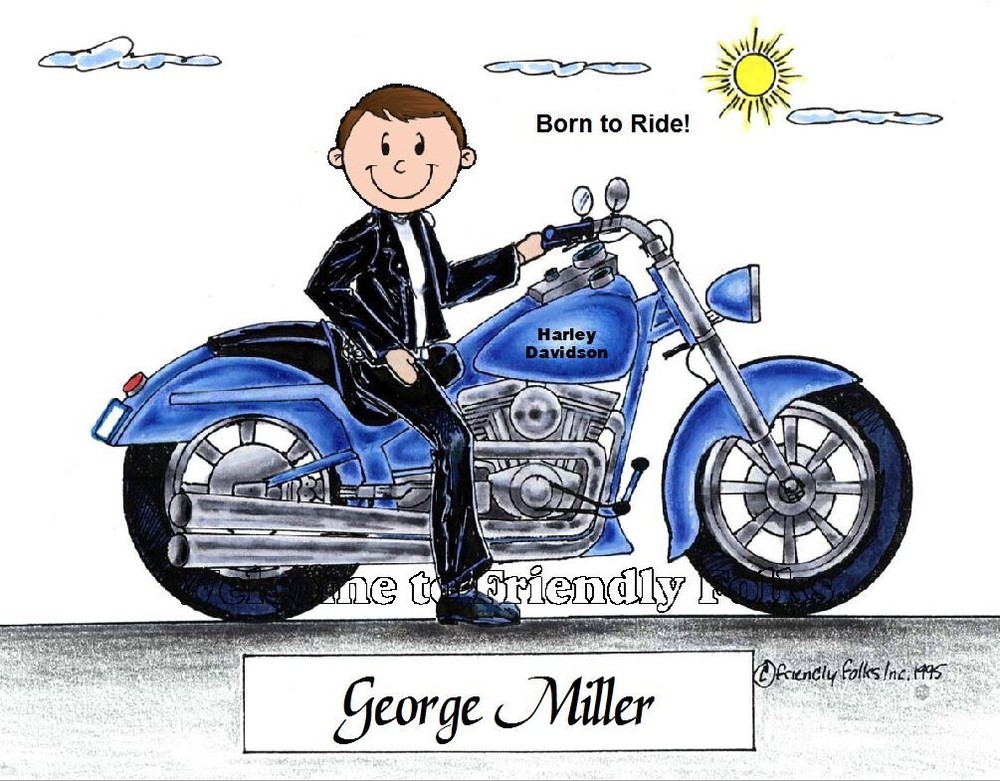 Personalized Motorcycle Picture - Makes a great gift!