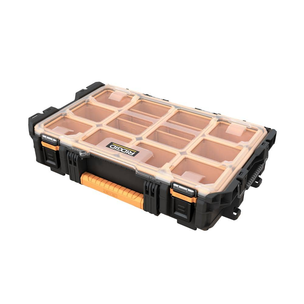 14 Compartment Small Part Organizer Storage Box Durable Case Water Resistant Lid