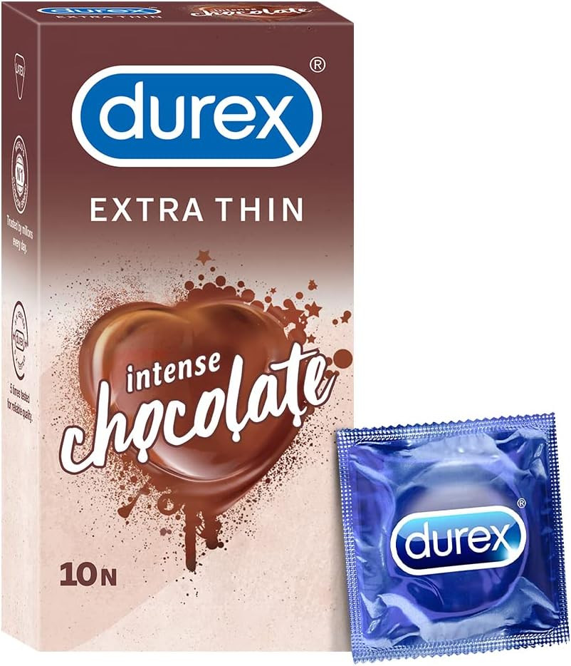 Extra Thin Intense Chocolate Flavoured Condoms for Men - 10S