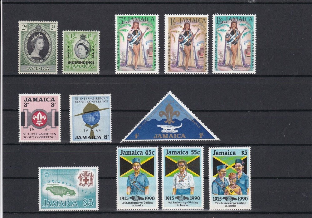 Jamaica Mint Never Hinged Stamps ref 22058