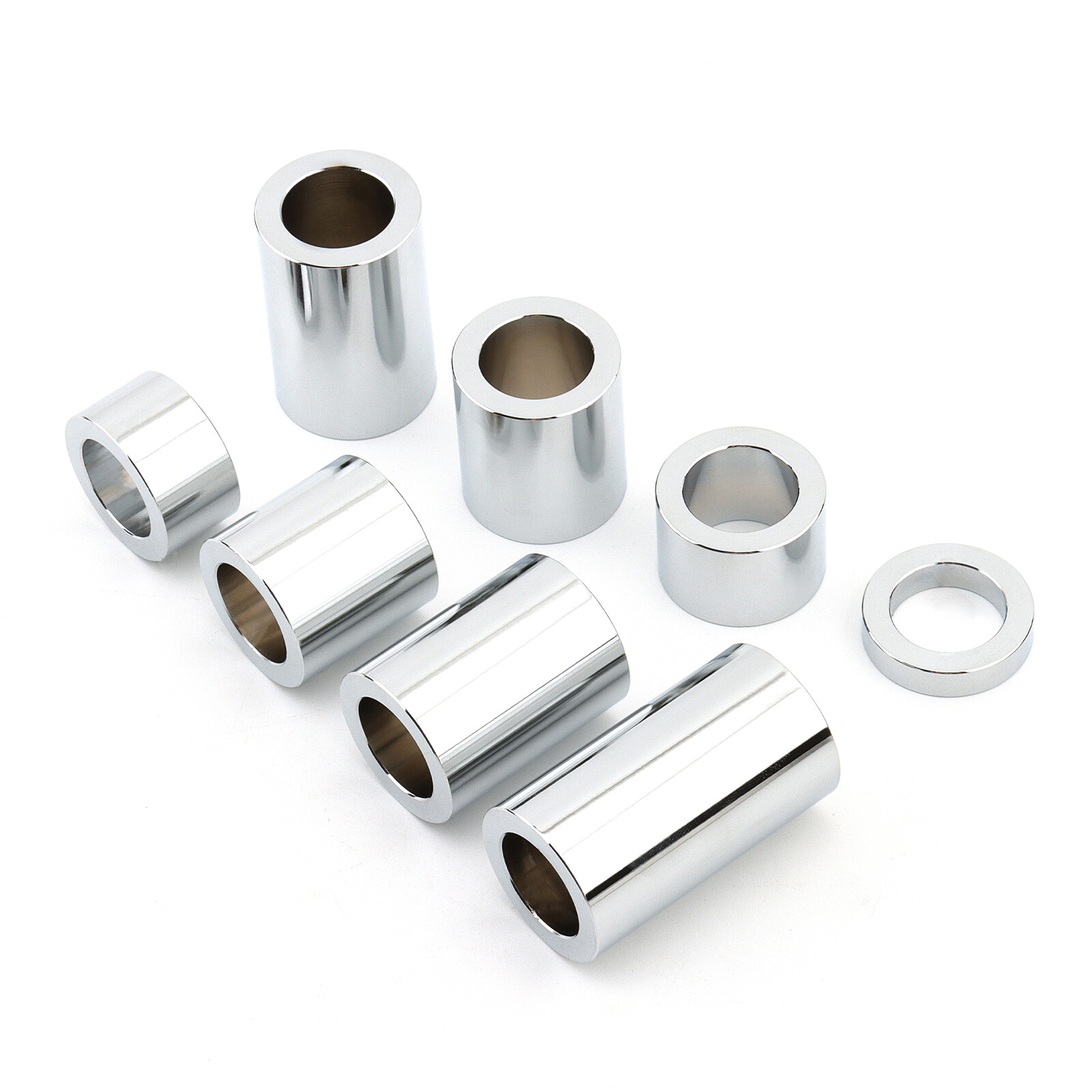 For Harley 1" ID 1-1/2" OD Wheel Axle Spacer Kit Touring Bobber Custom Choppers