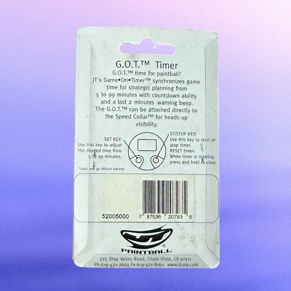 NEW JT G.O.T Game On Timer Paintball Multi-Sync Game Timer Old School