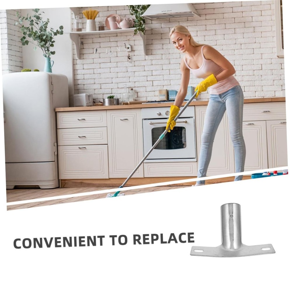 Floor Brush Accessories Threaded Handle Bracket Adapter for Extendable Broom ...