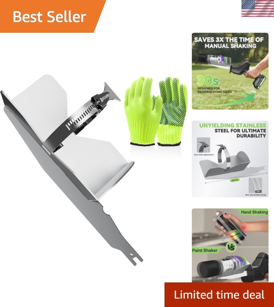 Multi-Purpose Paint Can Shaker for Reciprocating Saws - Efficient Mixing Tool