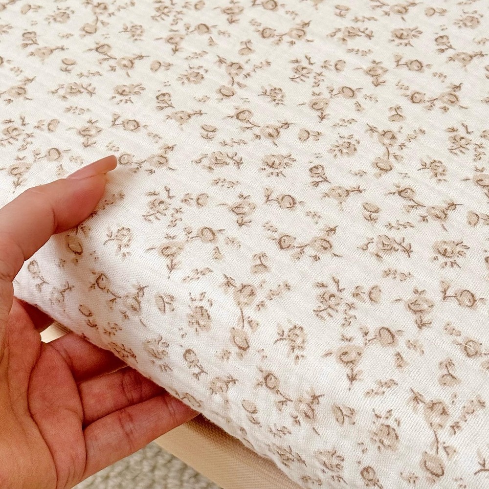 BuLuTu 2 Pack Muslin Fitted Portable/Mini Crib Mattresses Sheets 38"x26", Sof...