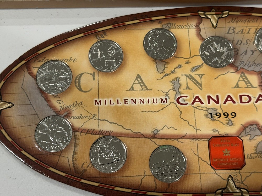 1999 Canada Millennium Quarter Coin Set