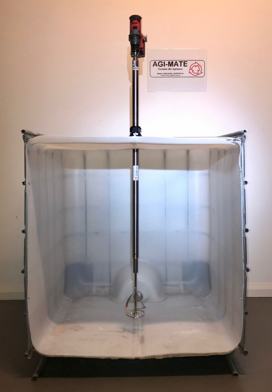 Portable IBC Tote Shuttle Agitator Mixer Stirrer Fertiliser Chemical Agimate