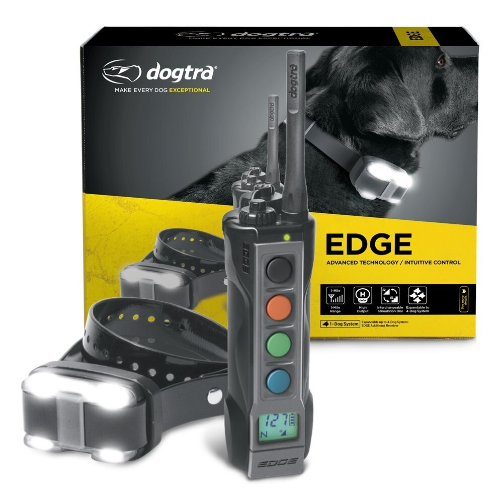 Dogtra Edge Waterproof 4-Dog Expandable Remote Training E-Collar with LED Light