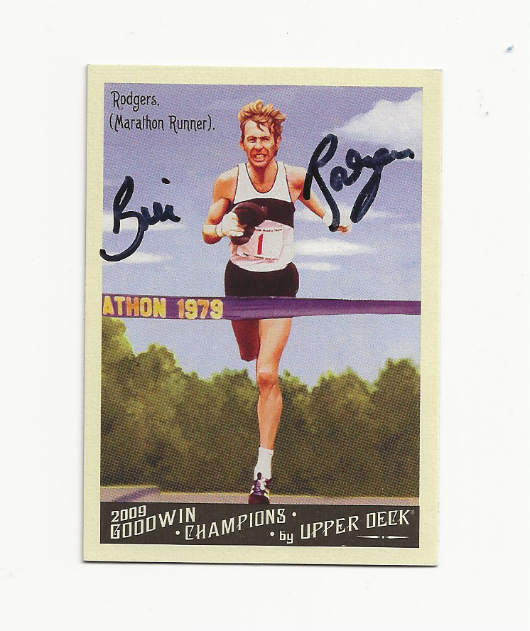BILL   RODGERS      USA        AUTOGRAPHED    CARD