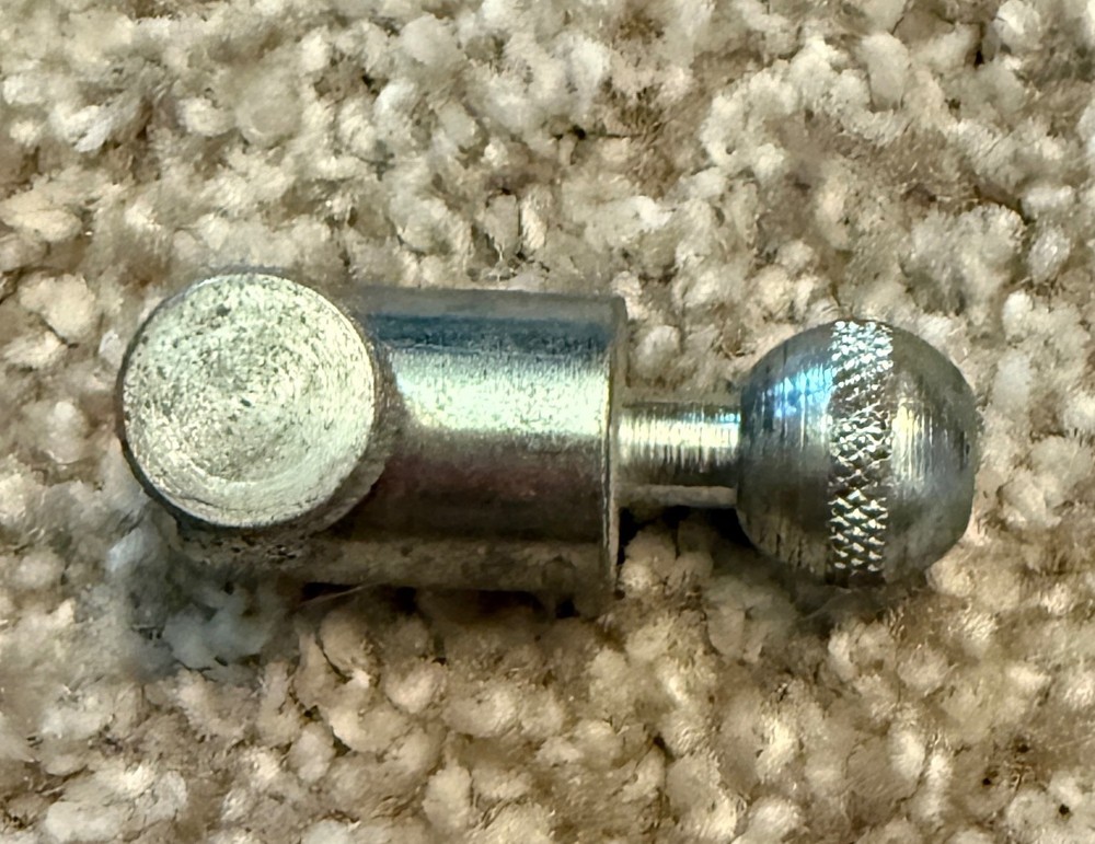 Vintage Silver Metal Light Stand Adapter