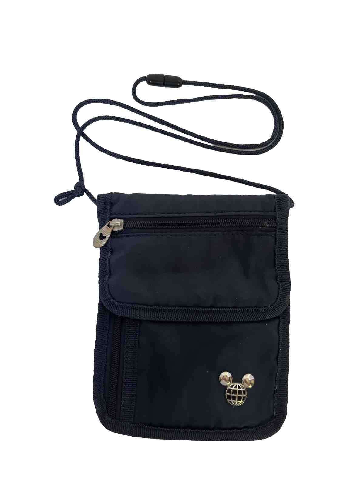 Disney TAG Travel Accessories Gear Navy Blue Neck Wallet ID Holder Bag