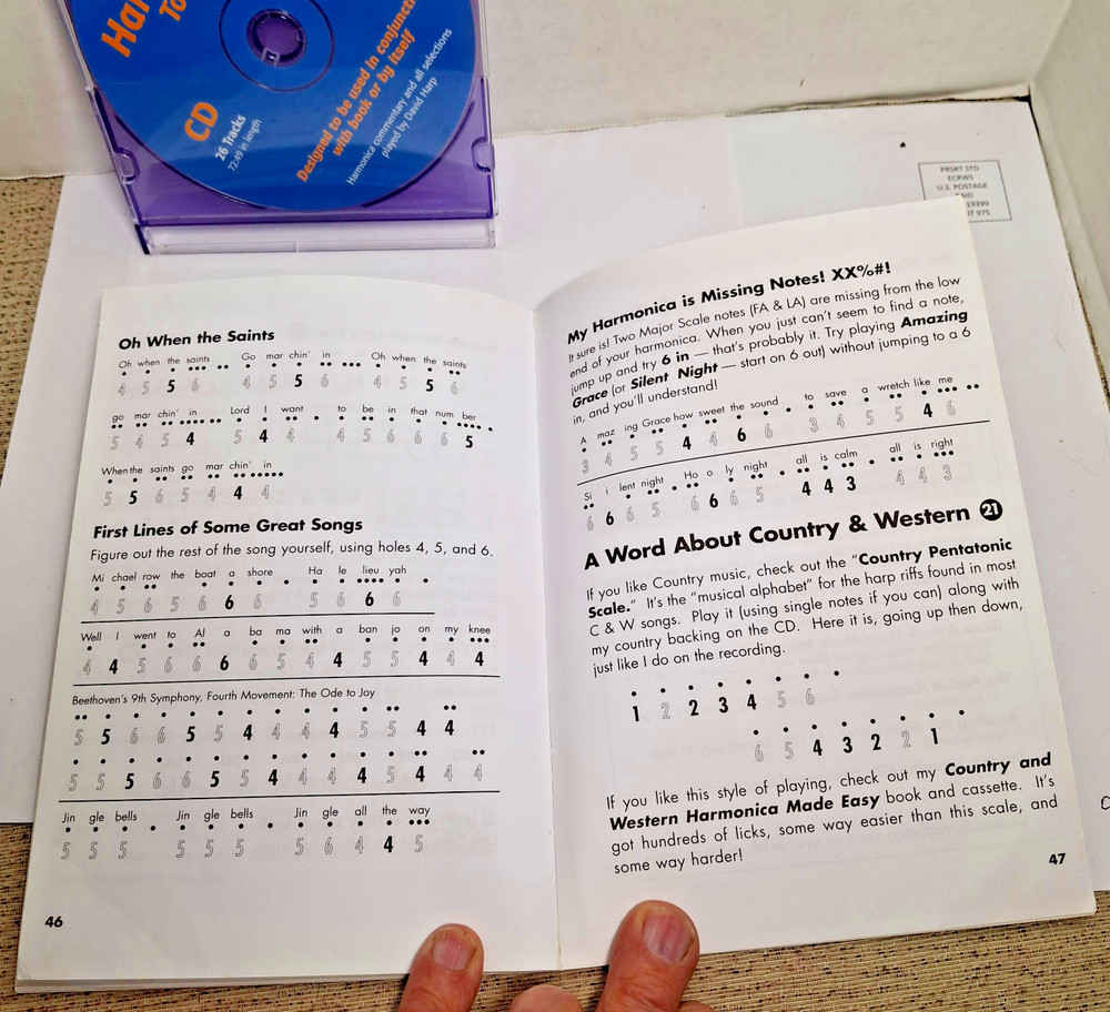 Mud Puddle Books Harmonica Instruction Book & CD" Play the Harmonica Today "2005