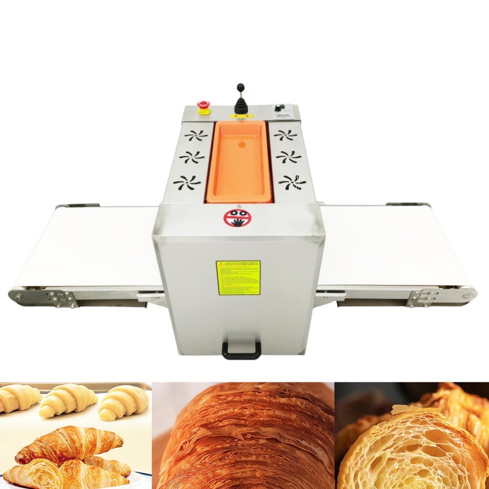 110V Pastry Machine Dough Roller Sheeter Crispy Wafer Machine Puff Pastry Maker