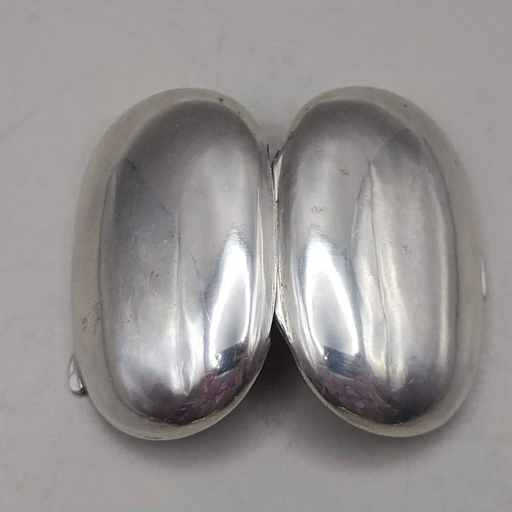 Antique 800 Silver Pill Box Snuff Box