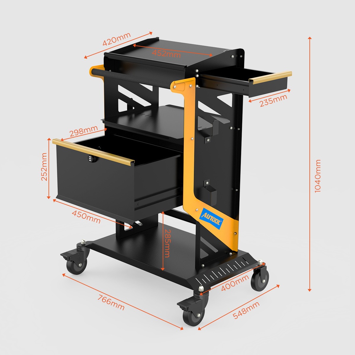 Reprogramming Power Supply ECU Battery Charger Stable +Trolley Cart Rolling Tool