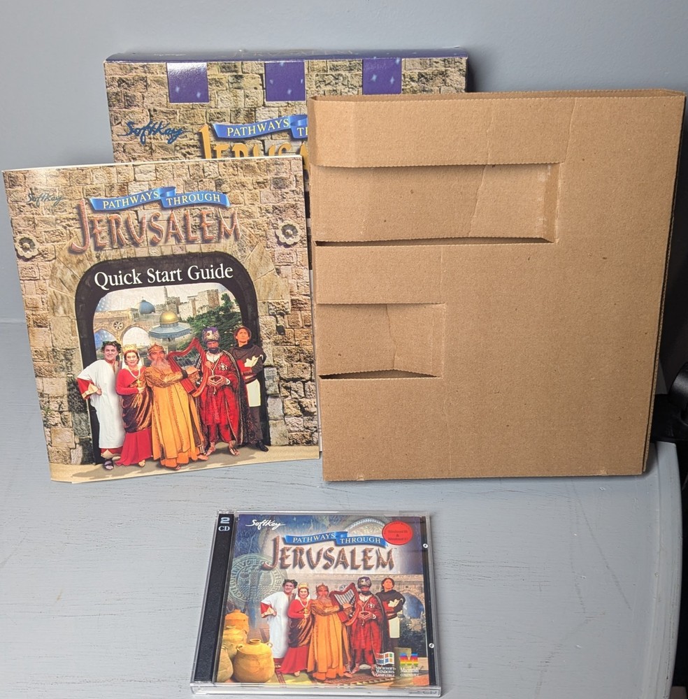 Pathways Through Jerusalem PC game 1995 Softkey Windows 95 MAC big box