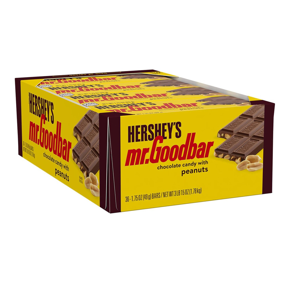 MR. GOODBAR Chocolate & Peanuts Candy Bars - 36 Count, 1.75 Oz Each