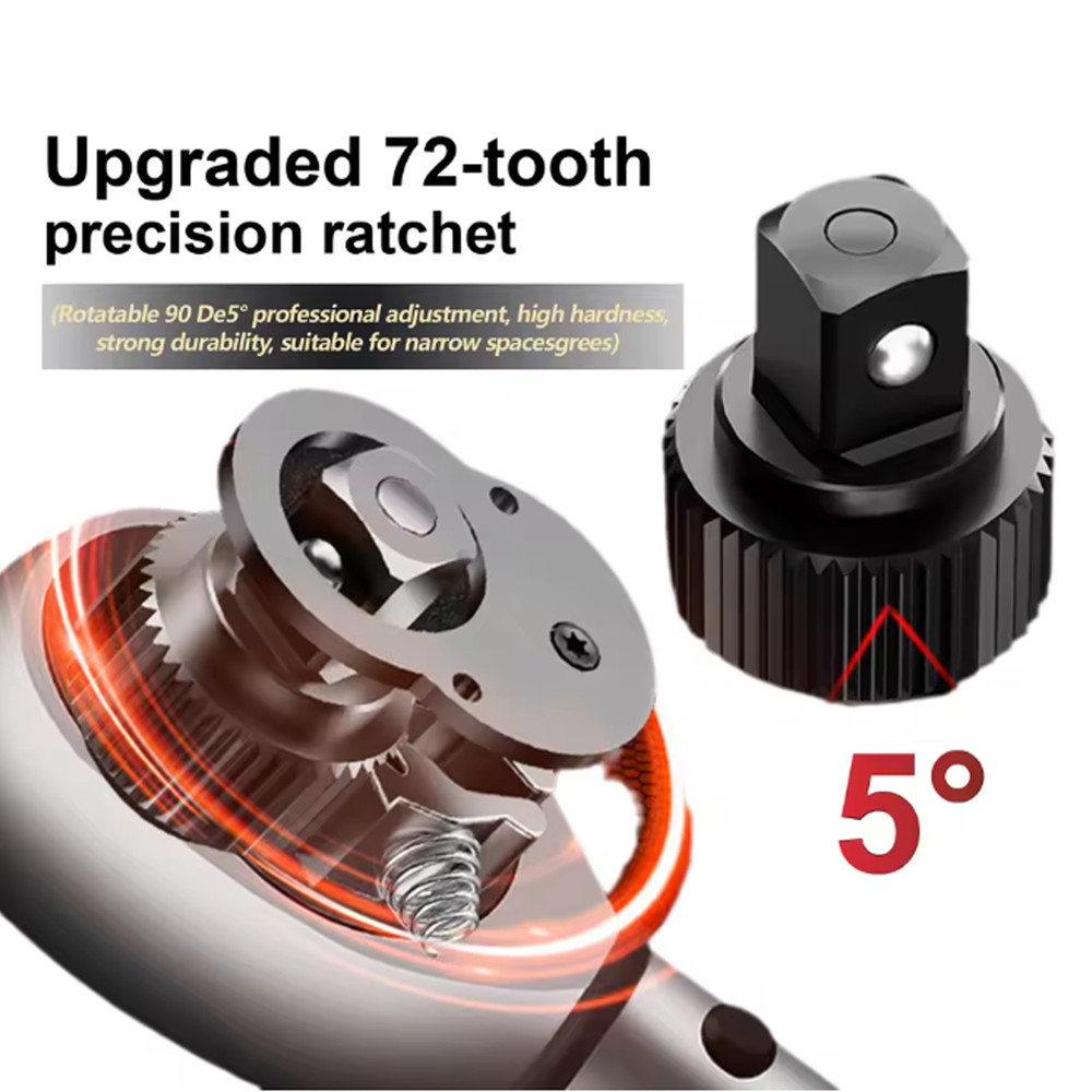 1/2" Torque Wrench Snap Socket Professional Drive Click Type Ratcheting