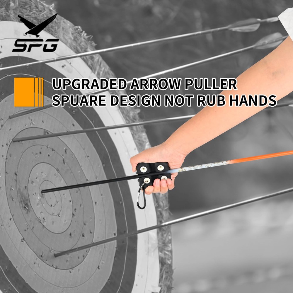 Arrow Puller Archery with Metal Belt Clip, Square Shape Archery Arrow Puller ...