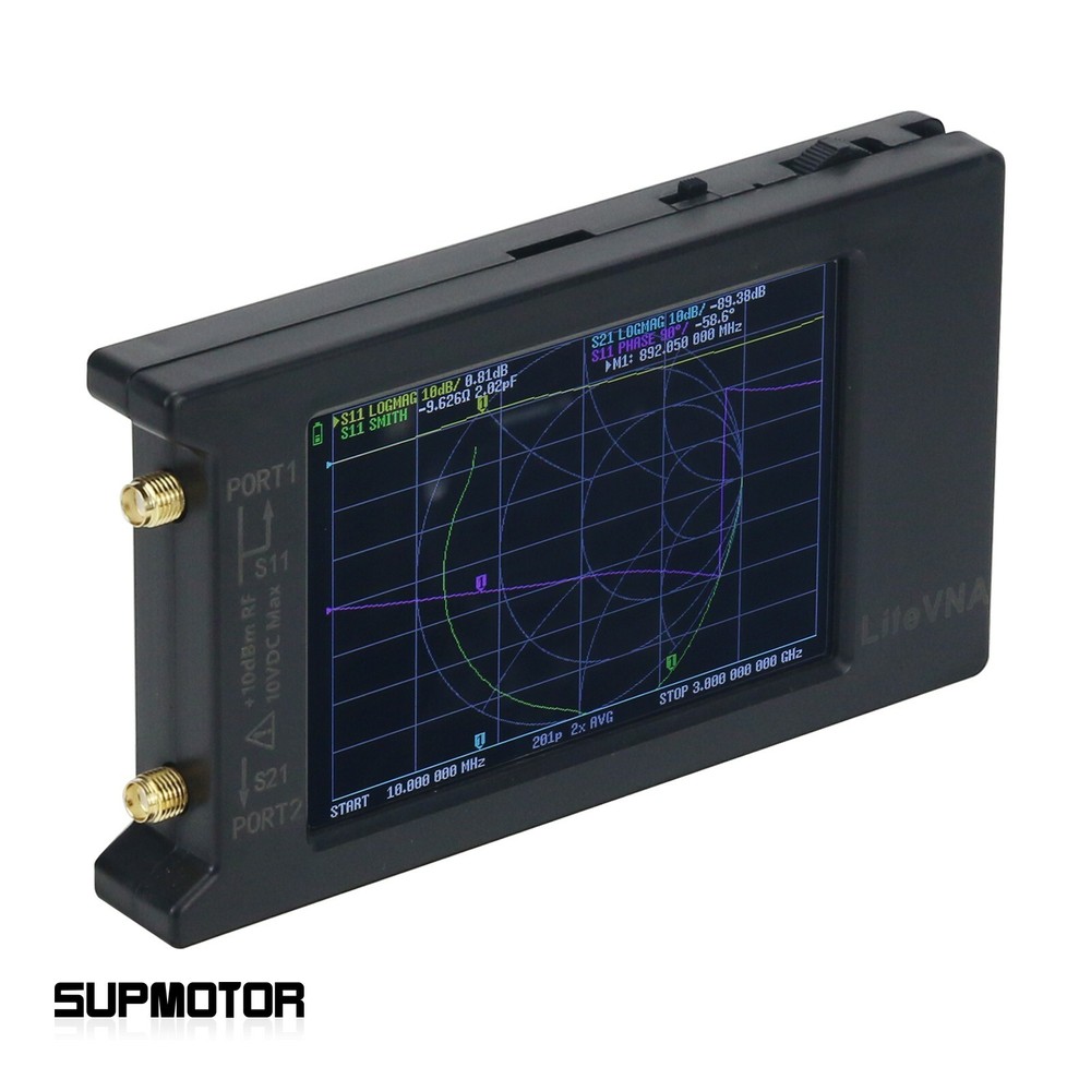 50KHz-6.3GHz Portable Vector Network Analyzer Antenna Analyzer 4" Display